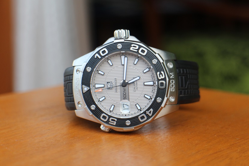 Jam tangan for sale: TAG HEUER Aquaracer 500m Cal.5 Grey Dial (SOLD)
