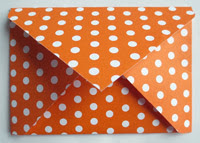 Tool for making envelopes out of recycled paper