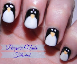 christmas penguin nails easy nail super chritsmas thought month
