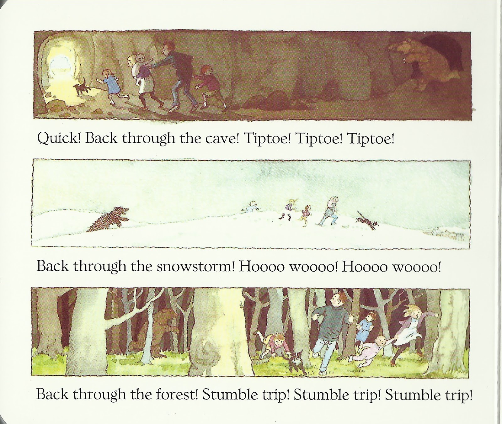 ANNIE AND AUNT Who's going on a bear hunt?