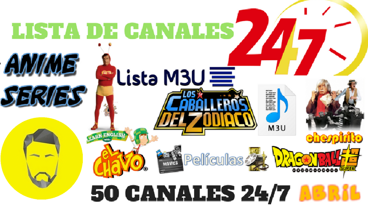 LISTA DE M3U LATINO 50 CANALES 24/7 FUNCIONANDO Lista IPTV Gratis