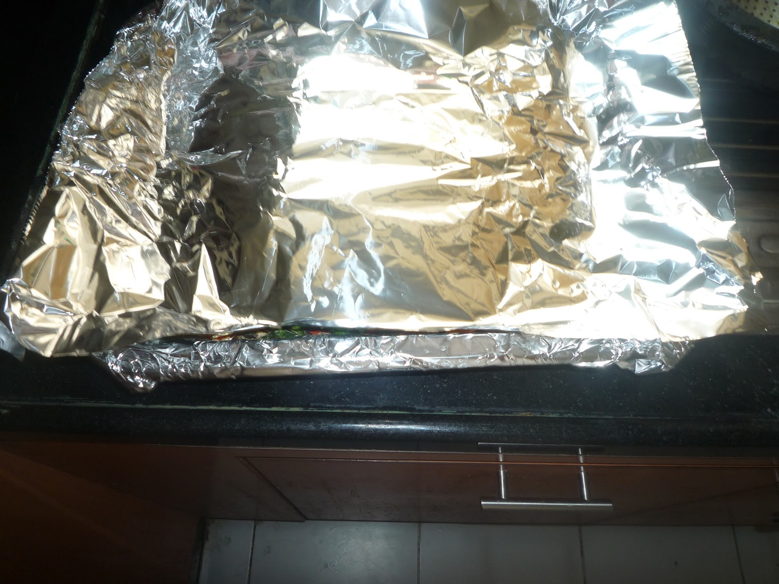 G'Gina's Kitchenette: Baked Rohu fish with toasted veggies in fish sauce