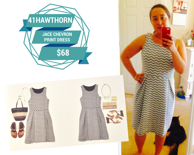41Hawthorn Jace Chevron Print Dress