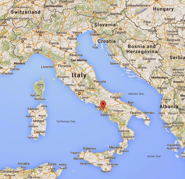 BloG Pompeii - Pompeii Location Map