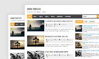 Screenshots of the free Ramai for blogger template Responsive