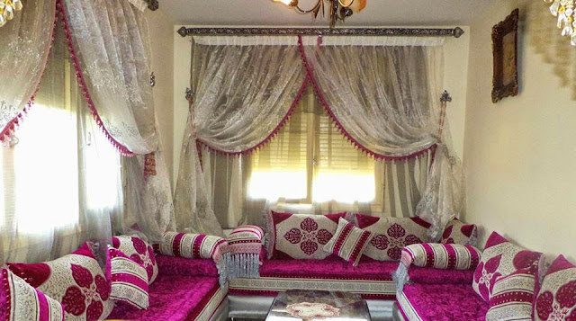 salon marocain pascher: Rideaux salon marocain design moderne 2017 salon marocain pascher: Rideaux salon marocain design moderne 2017