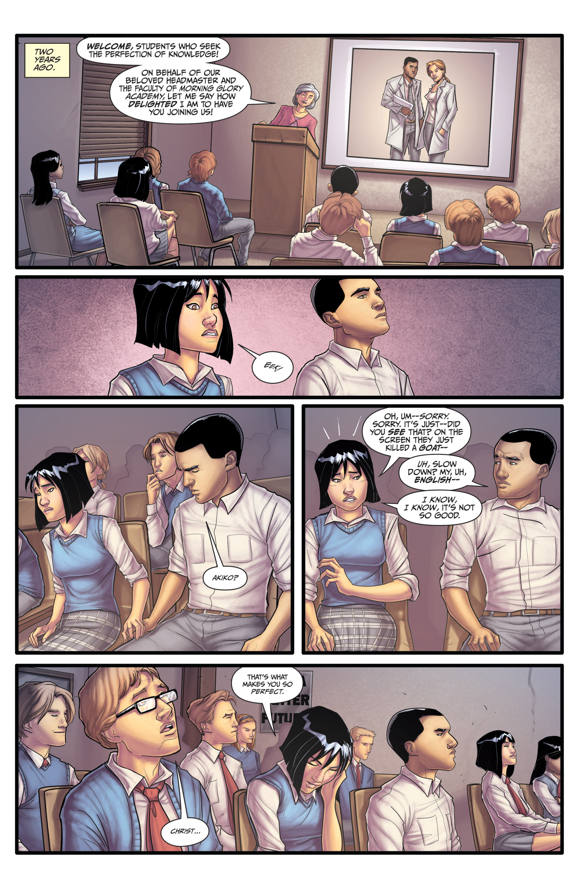 Read online Morning Glories comic -  Issue #21 - 23