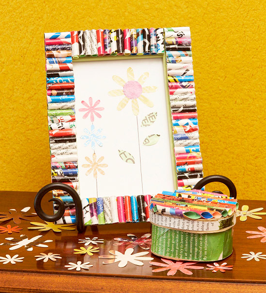 Recycled Magazine Projects DIY Home Sweet Home