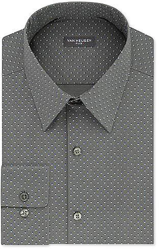 Van Heusen Mens Slim-Fit Micro Houndstooth Dress Shirt