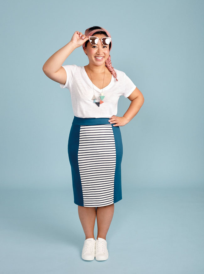 Bibi skirt - sewing pattern from Stretch! book - Tilly and the Buttons