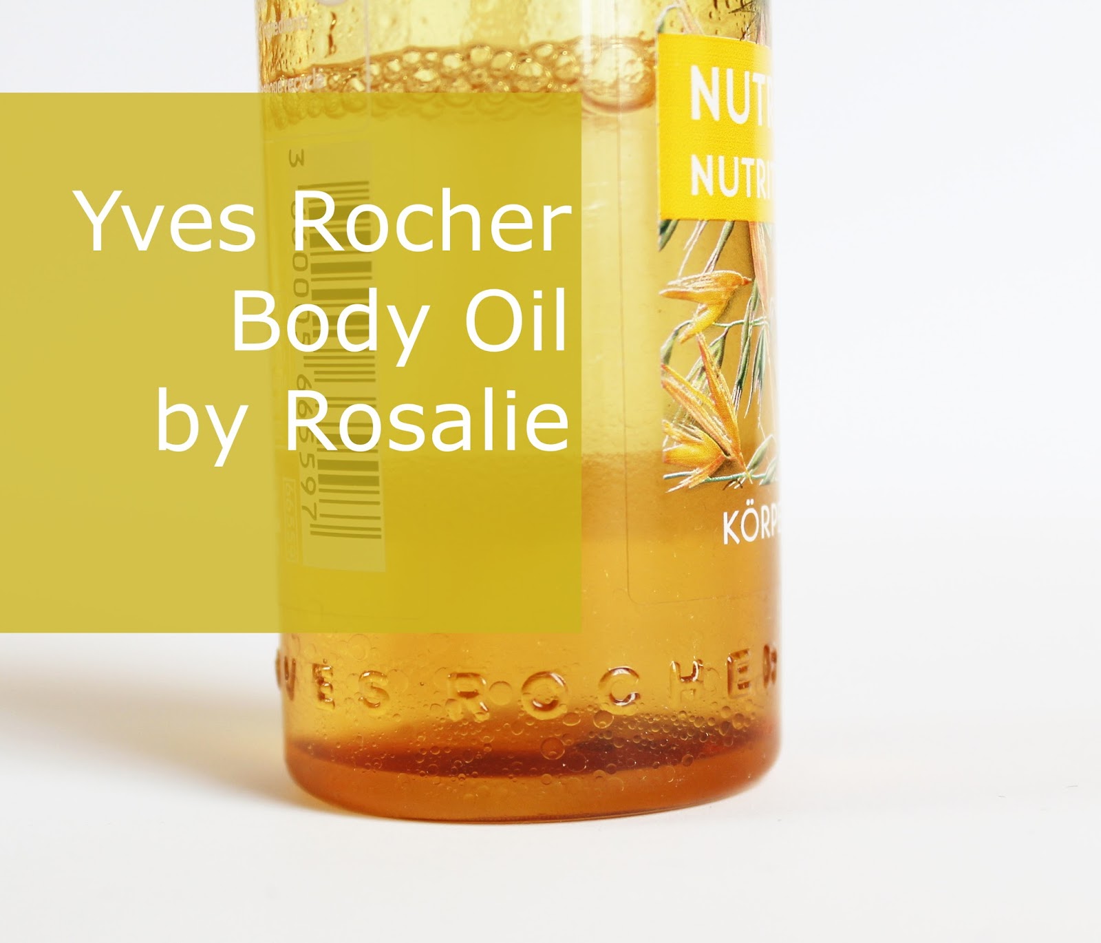Rosalie & Violetta Yves Rocher Body Oil with oat extract