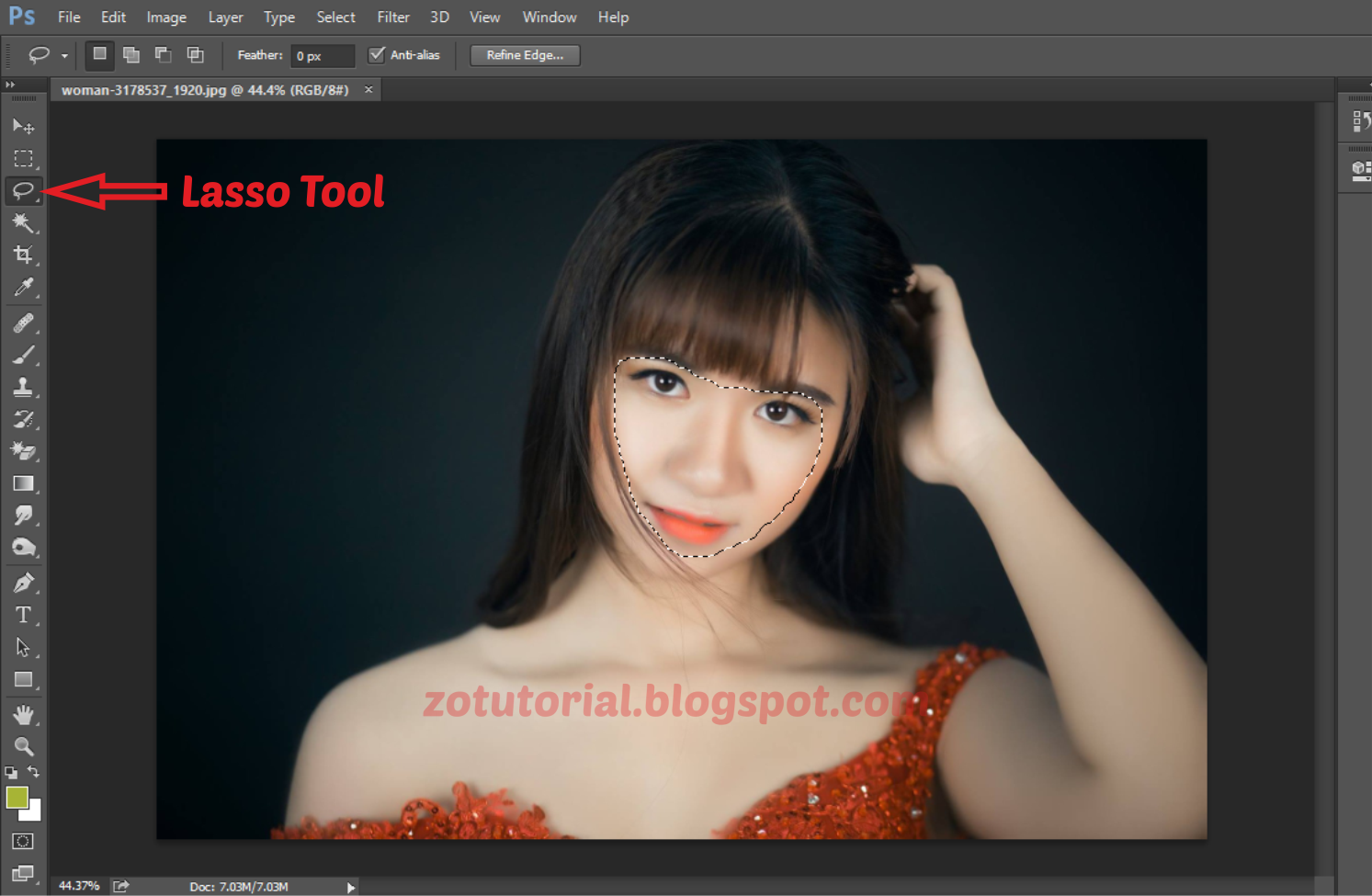 Tutorial Membuat Efek Sensor Foto Menggunakan zotutorial