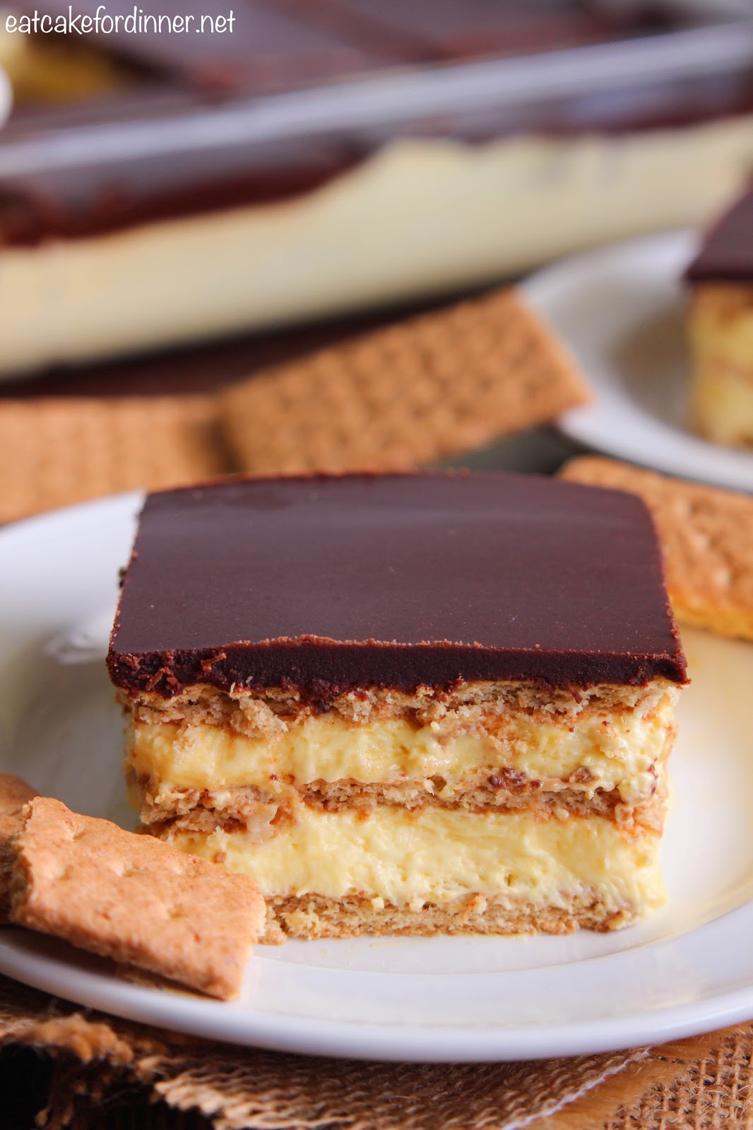 Eat Cake For Dinner NoBake Chocolate Eclair Dessert