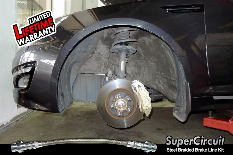 SUPERCIRCUIT Steel Braided Brake Lines Kia Optima K5 Steel Braided