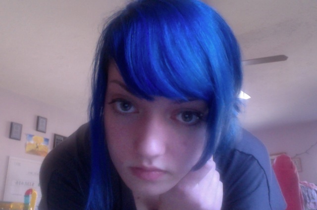 splat blue hair dye