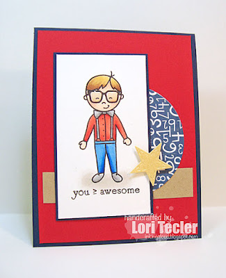 Awesome card-designed by Lori Tecler/Inking Aloud-stamps from Avery Elle