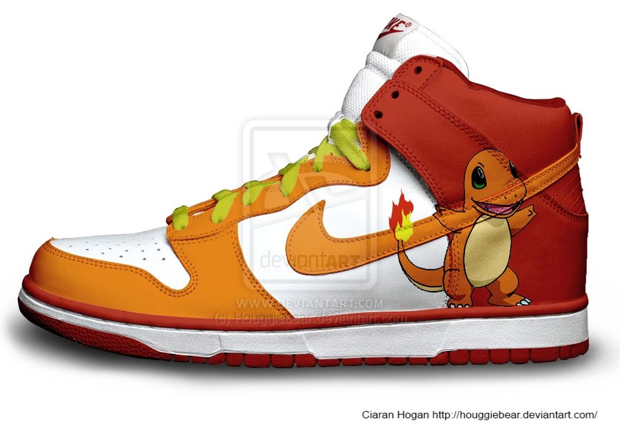 Nike SB Dunk Cartoon Shoes Nike Dunks Pokemon Shoe Charmander