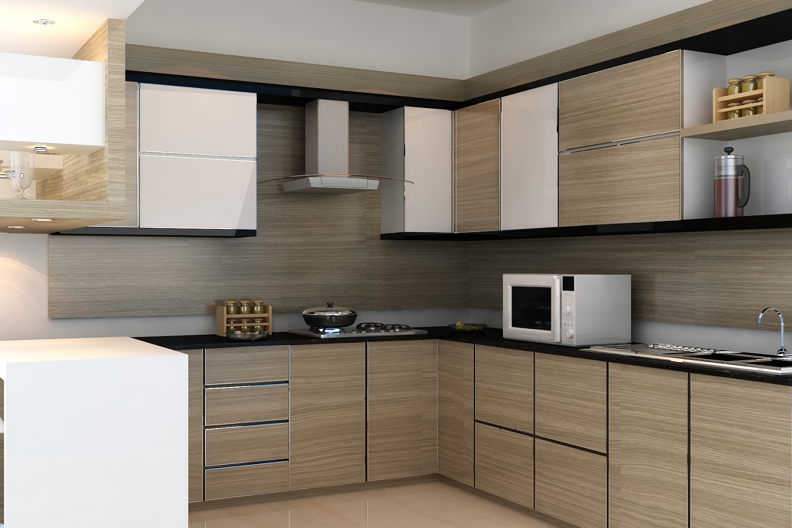 Contemporary Kitchen Kannur,Kerala Shyam Clement