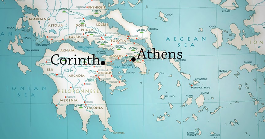 Modern Day Corinth Map Don Croner's World Wide Wanders: Greece | Old Corinth