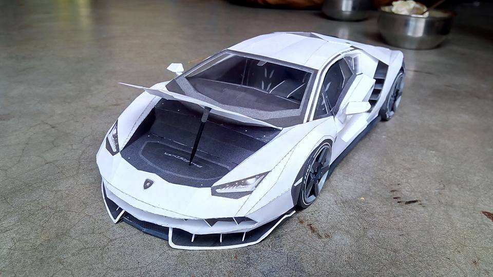 Papercraft Car Lamborghini Centenario Paper Car