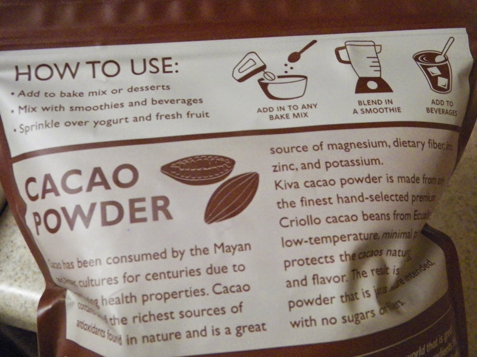 mygreatfinds Kiva Organic Cacao Powder (Cocoa Chocolate Powder) Review