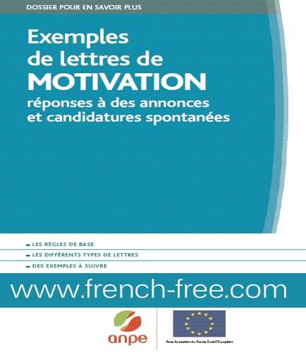 تحميل كتاب lettres de motivation des exemples تعلم كتابة رسائل طلب وظيفة باللغة الفرنسية