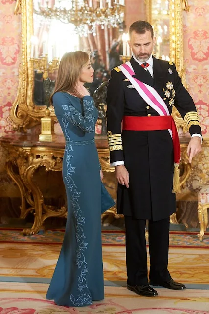 King Felipe of Spain and Queen Letizia of Spain at the New Year's Military Parade