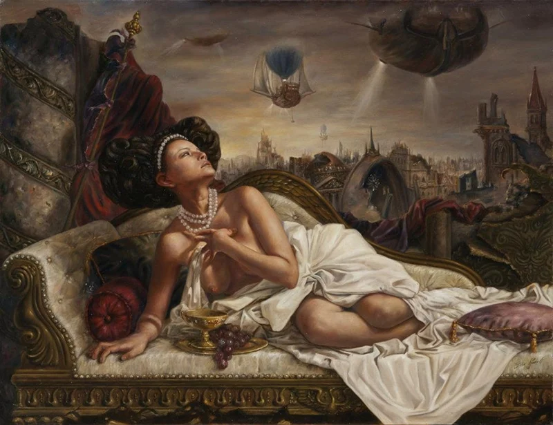 José Parra 1975 | Mexican Surrealist painter