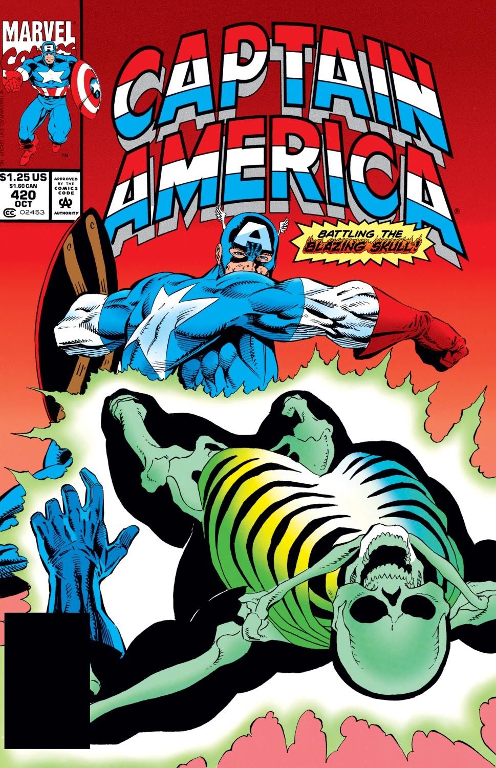 Read online Captain America (1968) comic -  Issue #420 - 1