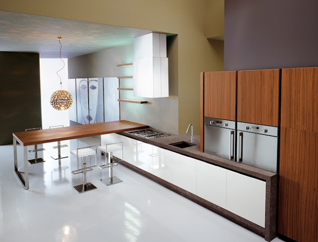 cocina lineal madera y blanca bravo cocina lineal