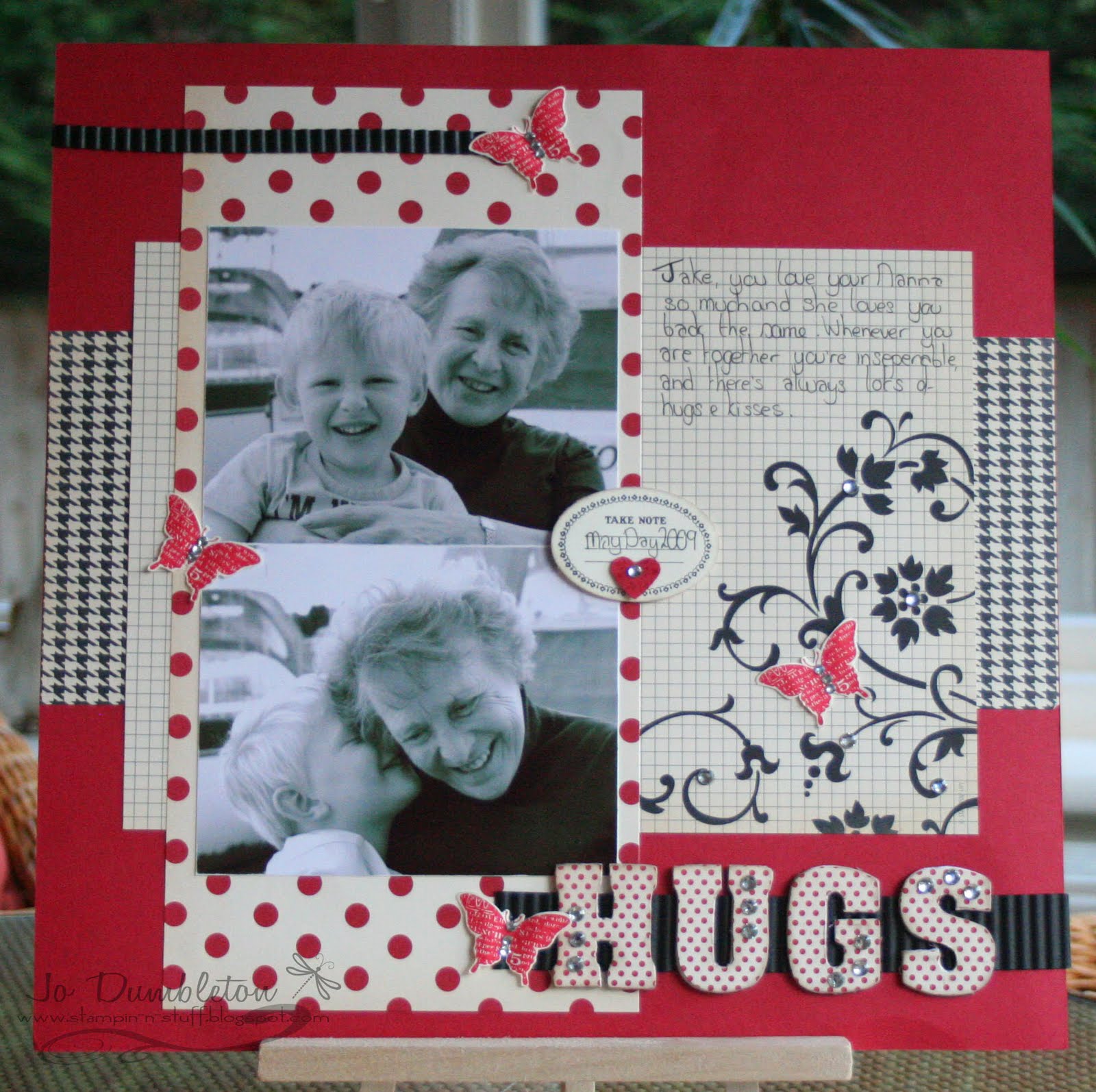 Stampin' 'n Stuff Scrapbook Club layouts