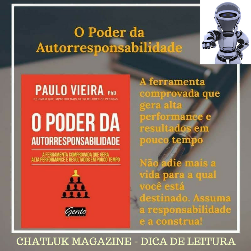 Livro “O poder da autorresponsabilidade”, do coach Paulo Vieira