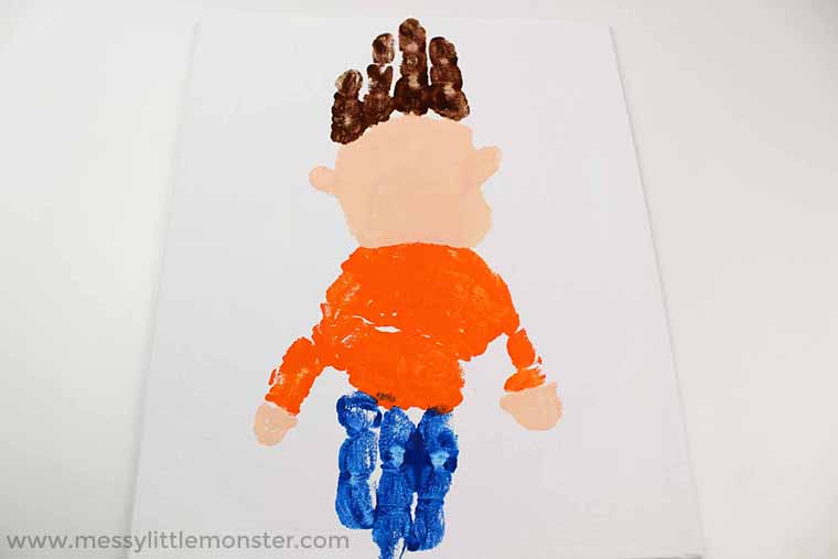 Father's Day handprint craft for todders and preschoolers
