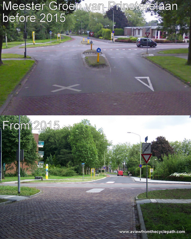 A view from the cycle path The most dangerous junctions in Assen and