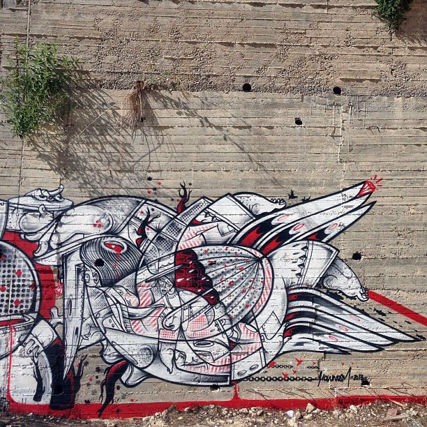 Street Art Duo How Nosm In Palestine Where They Painted Several New Pieces. 4