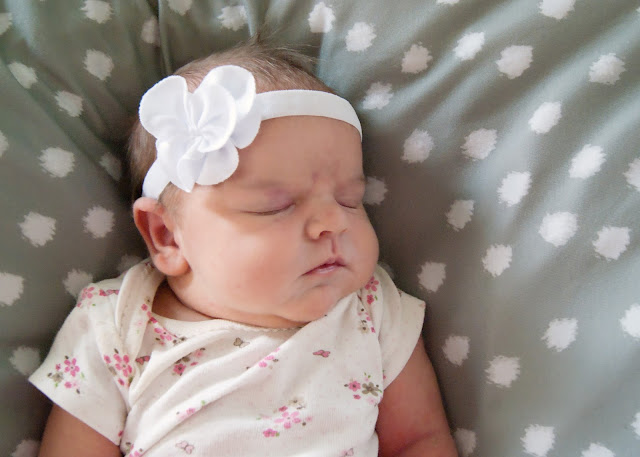 Newborn Photos - Edith Charlene + newborn swaddle blankets made from Spoonflower fabric