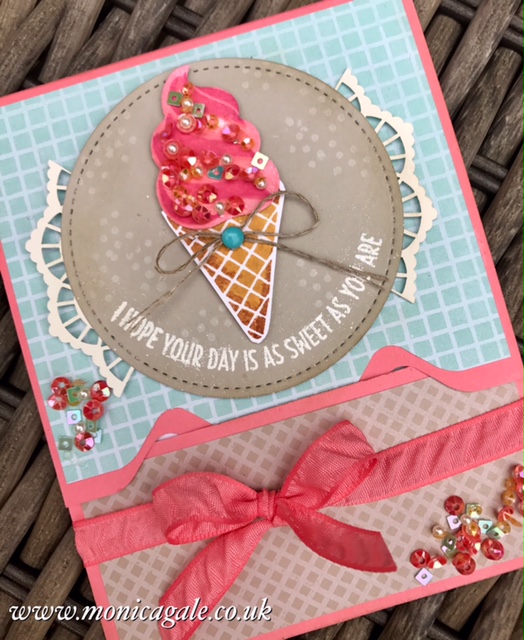 Monica Gale Top STAMPIN'UP! UK Demonstrator Fancy Folds Blog Hop Envelope Punch Gift Card Holder