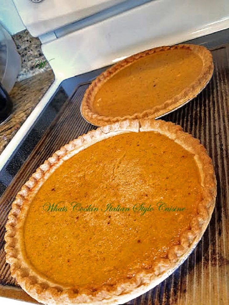 Homemade Fresh Pumpkin Pie What's Cookin' Italian Style Cuisine