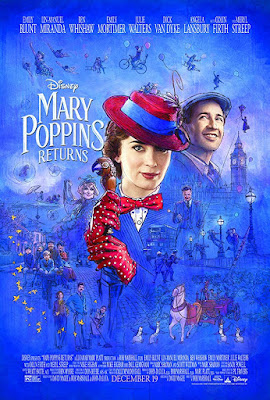 Mary Poppins Returns 2018 Disney movie poster Emily Blunt Lin Manuel Miranda