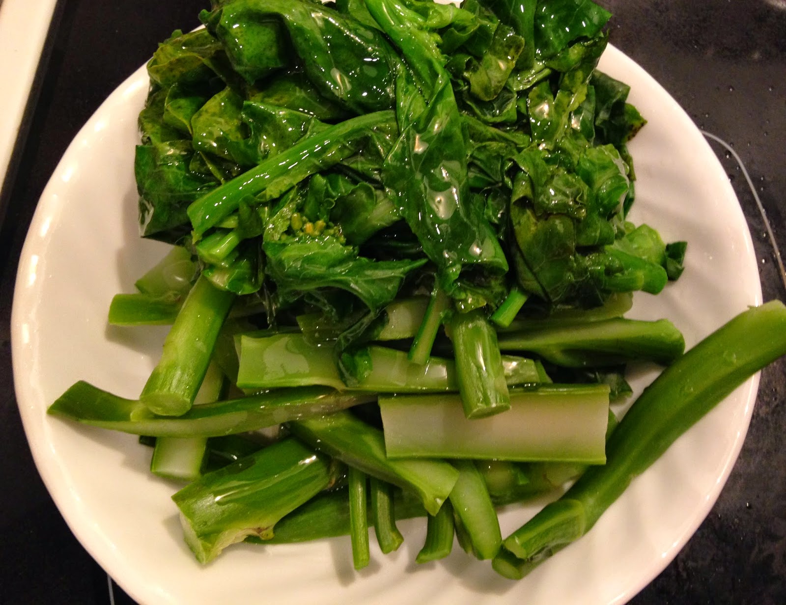 Frugal Allergy Mom How to Cook Gai Lan 101 (Restaurant Style)