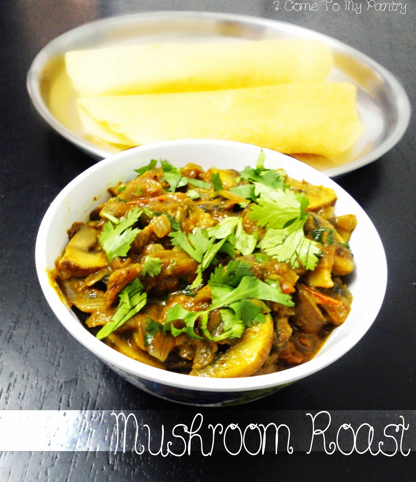 Mushroom Roast | Mushroom Masala Dosa | Mushroom Side dish for Dosa