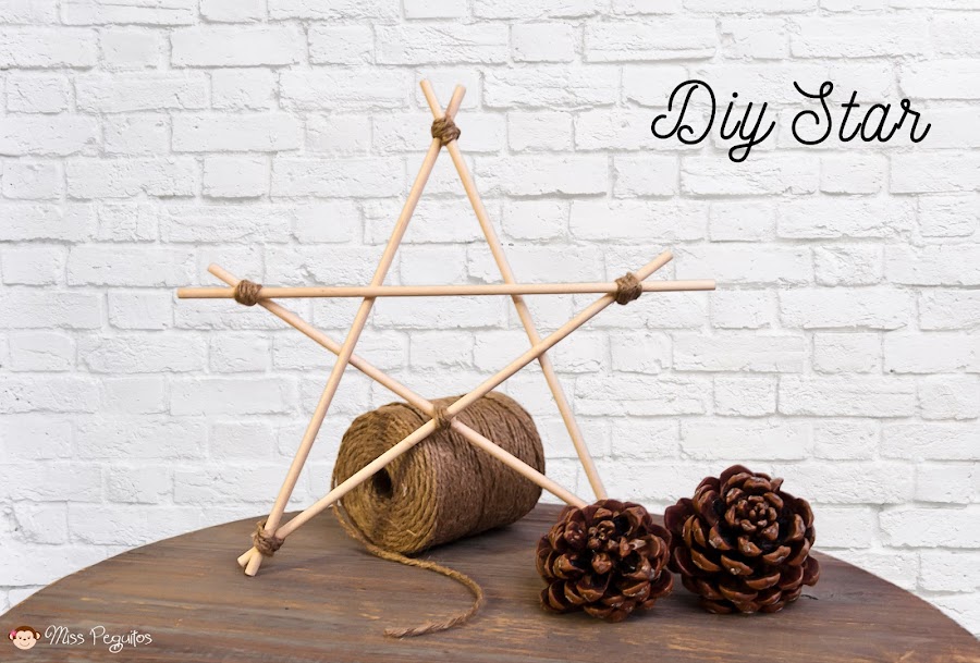 diy star estrella de madera