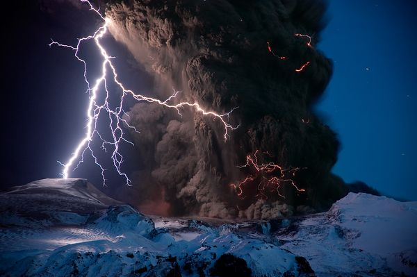 Volcano Lightning, Iceland