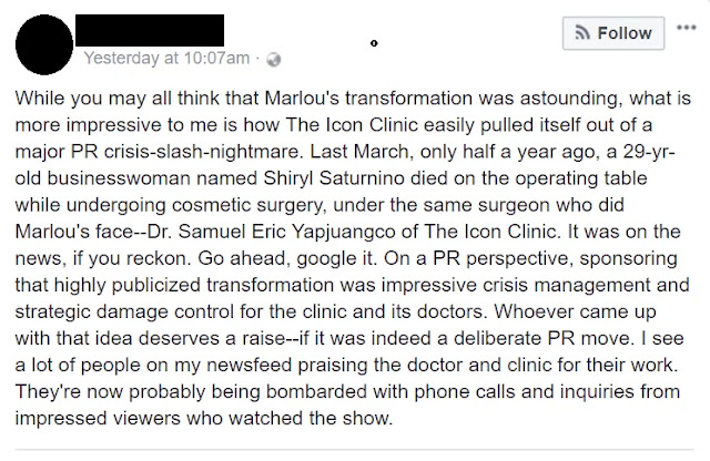Netizen Naglabas ng Opinyon Sa Matunog na ICON Clinic Ngayon Dahil kay Xander Ford. Behind The Death of Shiryl Saturnino Netizen Naglabas ng Opinyon Sa Matunog na ICON Clinic Ngayon Dahil kay Xander Ford. Behind The Death of Shiryl Saturnino