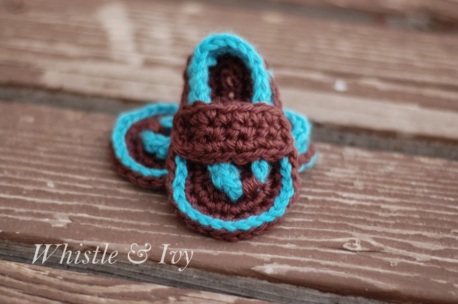 How To Crochet Baby Flip Flop Sandals/ Video And Free ...