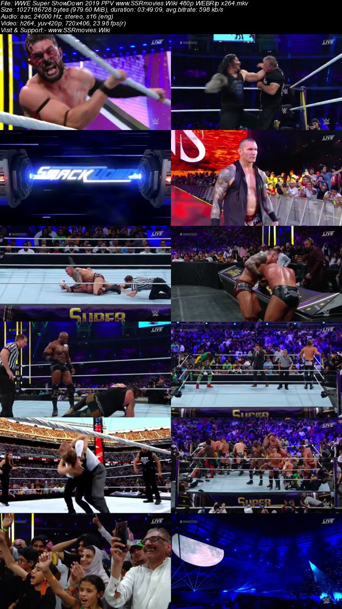 WWE Super ShowDown 2019 PPV 720p 480p WEBRip Full Show Download