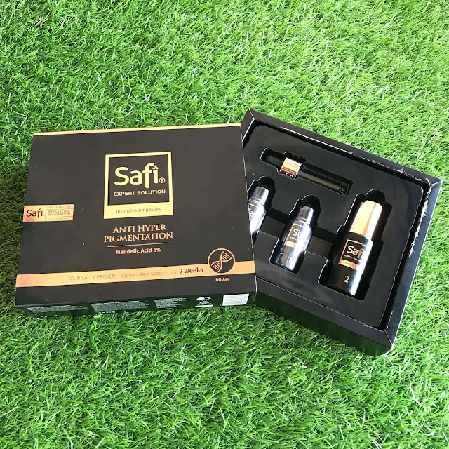 SAFI Expert Solution Terbukti Mengurangkan Bintik Hitam Dan Pigmentasi Dalam Dua Minggu SAFI Expert Solution Intensive Ampoules Anti Hyper Pigmentation
