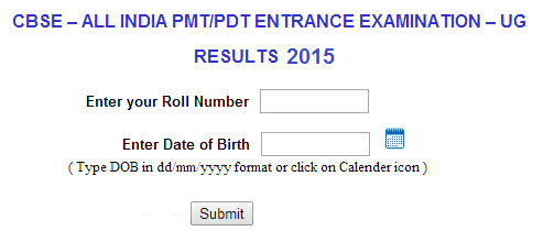AIPMT Result 2015 By Name By Roll No Merit List