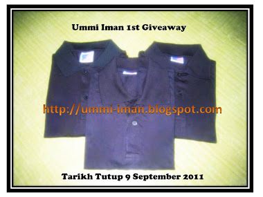 Ummi Iman 1st Giveaway