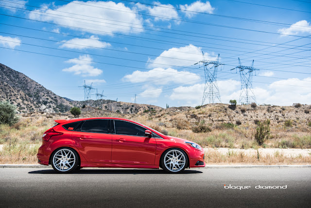 2014 Ford Focus Fitted With 19 BD-3’s in Silver - Blaque Diamond Wheels